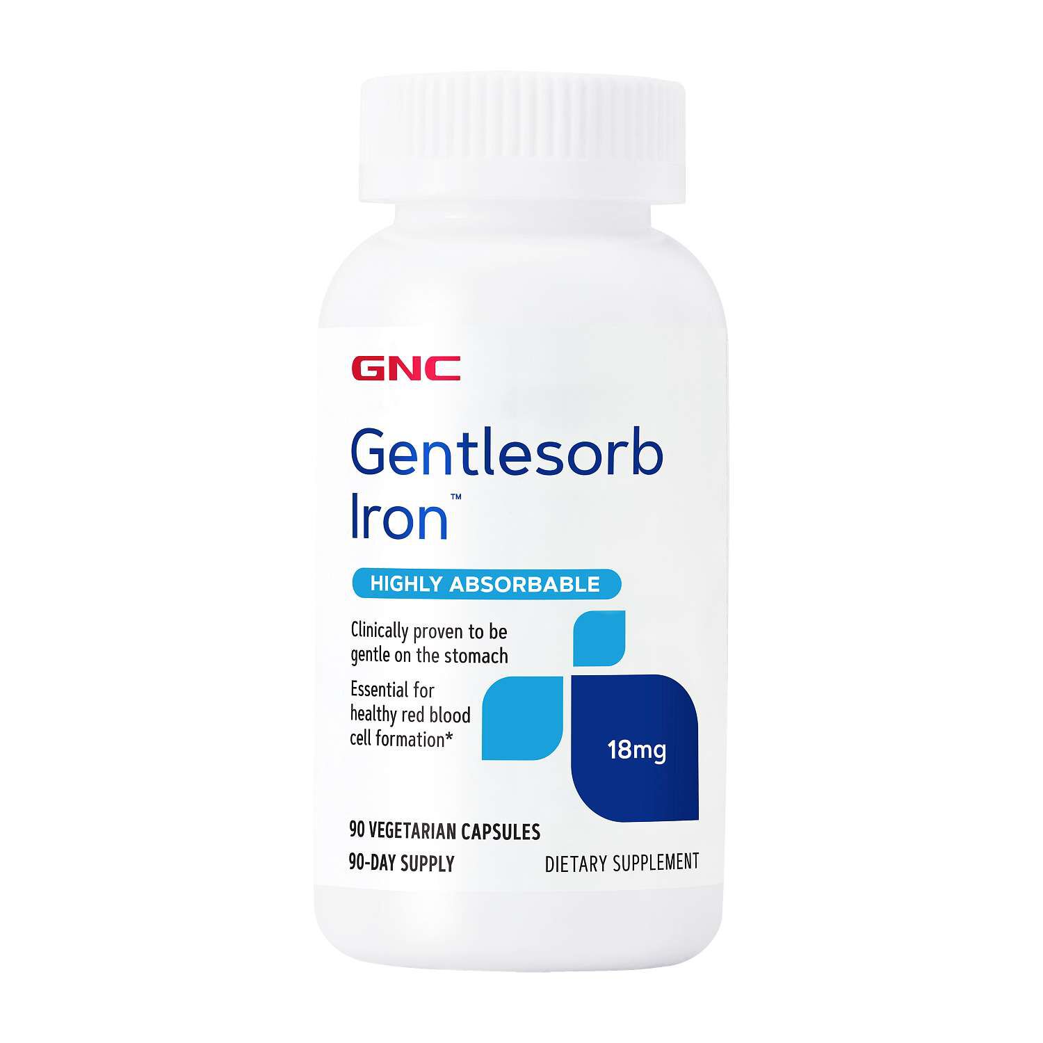 Gentlesorb Iron&trade; 18 mg - 90 Capsules (90 Servings)